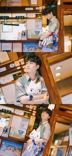 王俊凯壁纸三格拼接高清原图 阳光帅气