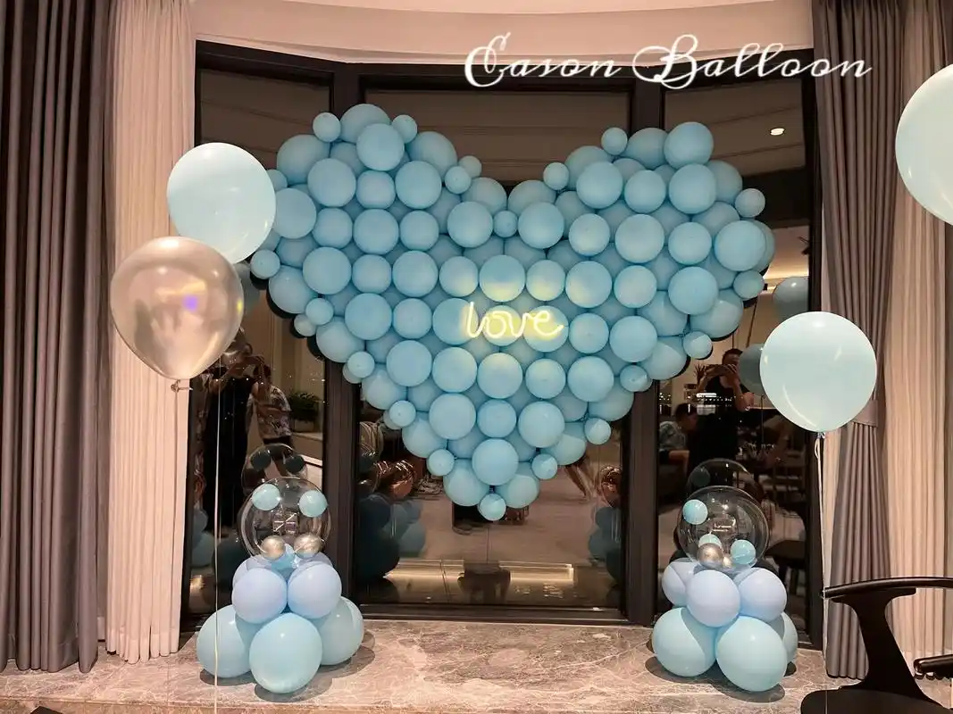 广州气球派对布置小预算精致求婚布置