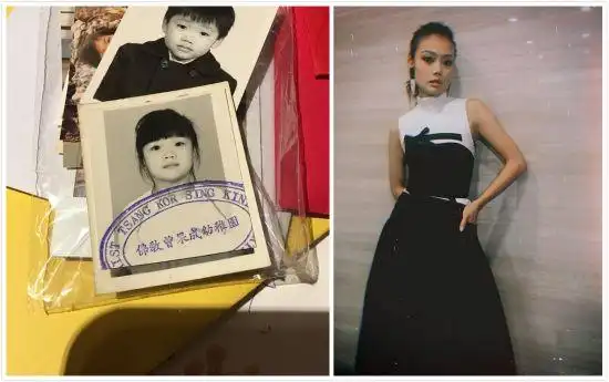 容祖儿晒童年照容祖儿小时候长什么样