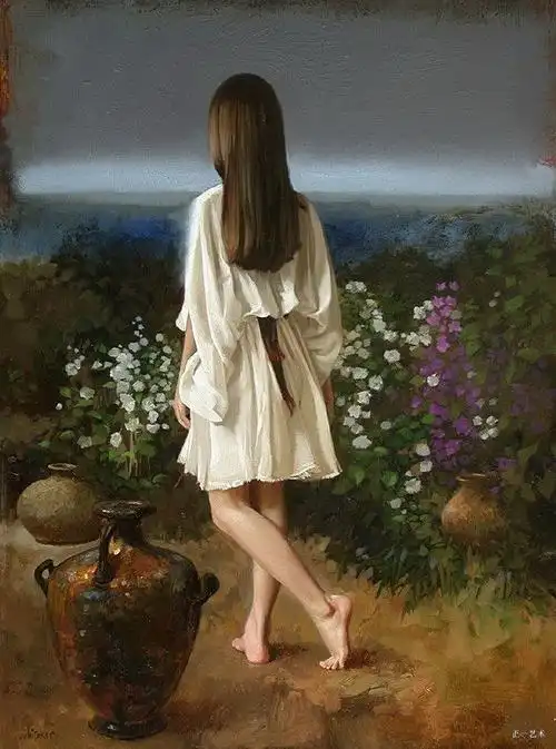 美丽背影(威特肯 油画)