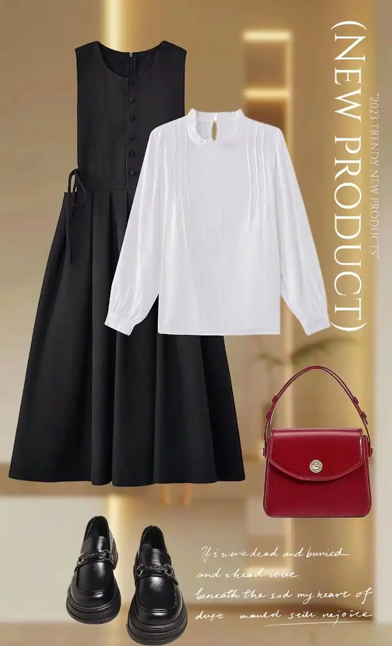 宝子们,这一身裙子套装真的是绝绝子了