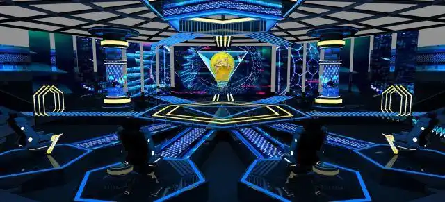 一剧多得看圆形剧场如何引领电视科技节目舞美设计新视觉