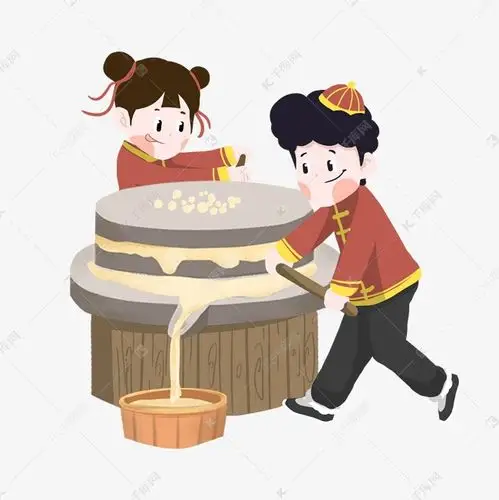 一米大的铁锅用麦草火烧,一锅豆浆沸腾了,起泡沫了,只见父亲用一只大