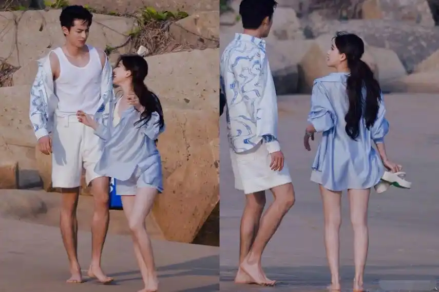 赵露思王鹤棣同框拍代言,cp感超强显甜蜜,咖位力压男方惹众议