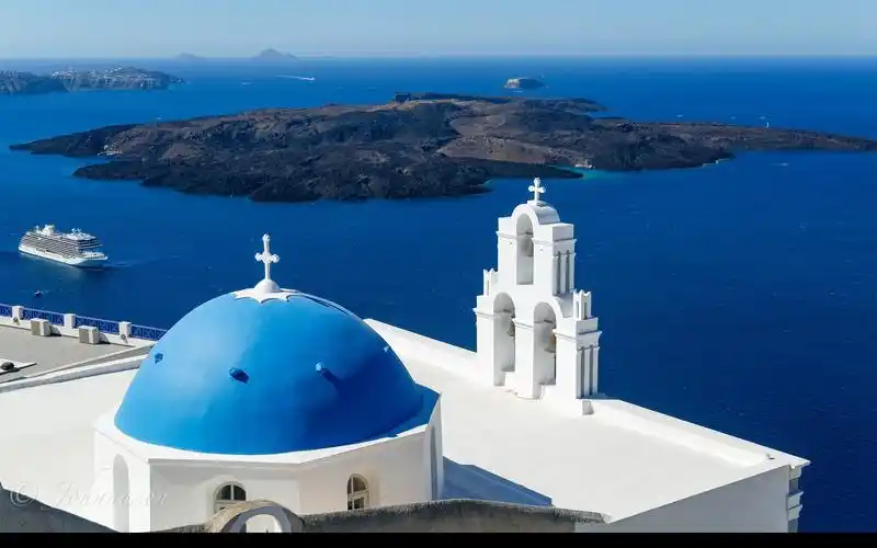 爱琴海的蓝与白:希腊圣托里尼岛游记 santorini,greece 2022.10