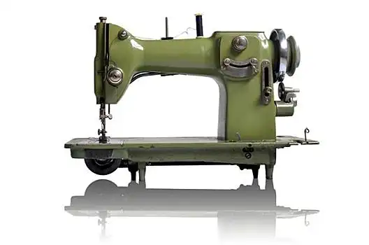 缝纫机缝纫机插画,缝纫机缝纫机,遮盖,复古,布后视图,女人,望向窗外