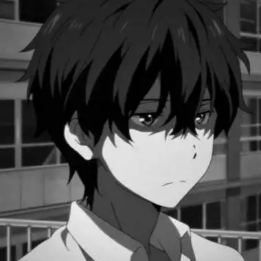 丧系伤感风格男生动漫头像