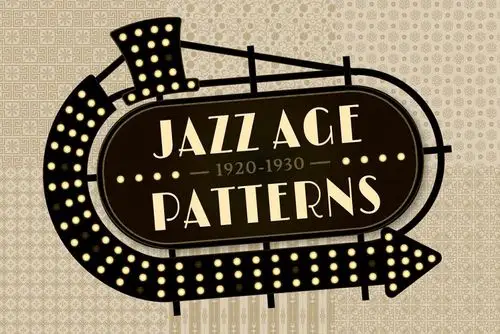 爵士时代装饰图案 jazz age decorative patterns