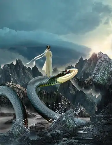 蛇妖志怪故事:担生,茅八遇九尾蛇,玄术校尉咒杀猪豚蛇