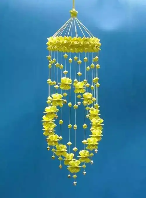 当年很火的彩带风铃,80后都折过,现在还有多少人会折?附教程