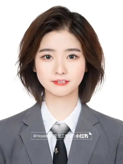 证件照短发模板帮修图啦集美看我