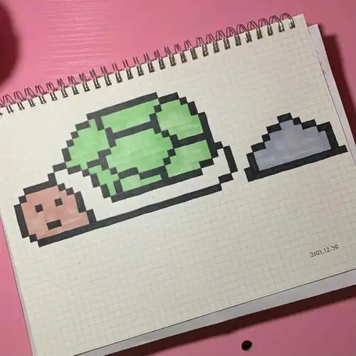 像素画小乌龟临摹