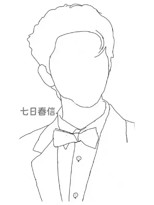 线稿稿图蔡徐坤