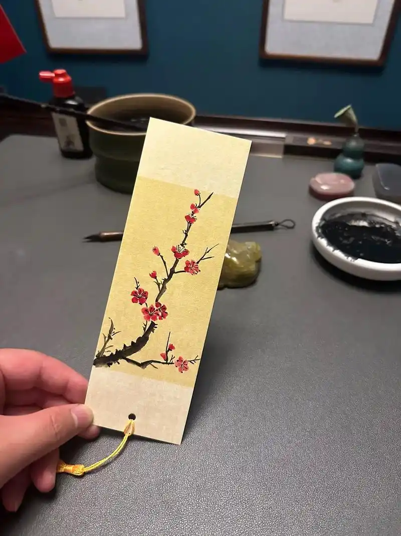 梅兰竹菊四君子!#梅兰竹菊 #手绘 #书签 #国风古韵 #抖 - 抖音