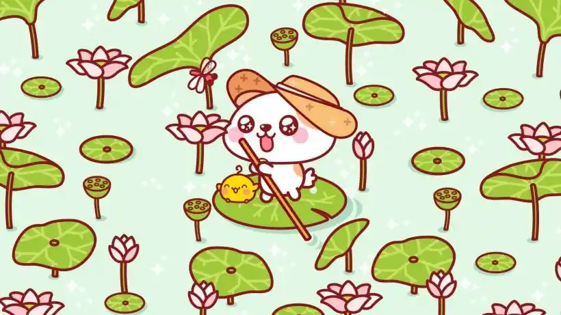 可爱有趣的夏天卡通桌面壁纸图片