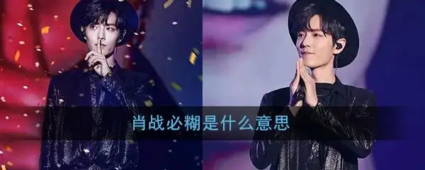 肖战必糊是什么意思