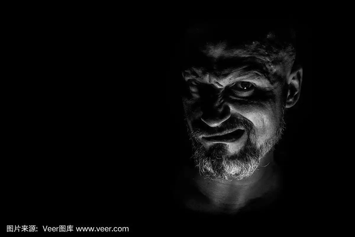 男人,络腮胡子,坏人,黑色,酷