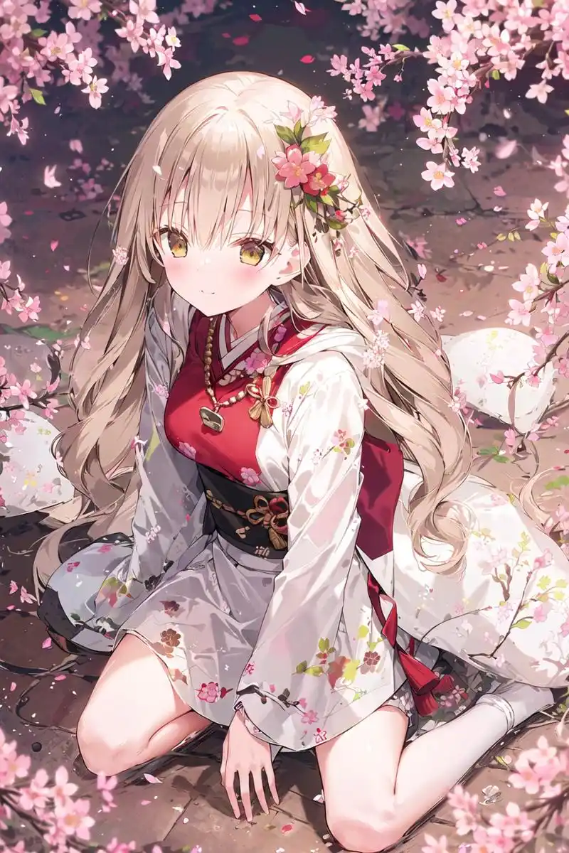 二次元# 又见樱花树下的少女[温暖]