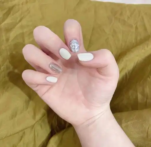 美甲  #白色美甲  #美甲分享  #夏天美甲  #ins美甲  #气质美甲