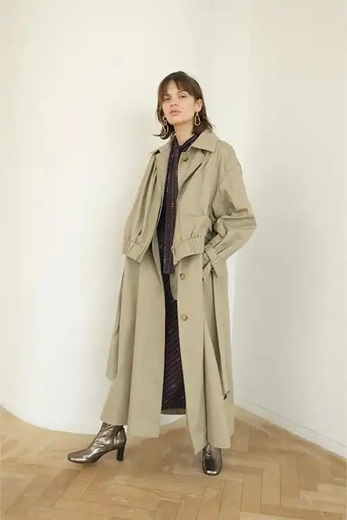 春天穿风衣裙子精致的女人都在穿优雅迷人更时髦