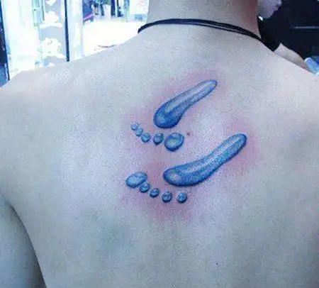 水滴纹身