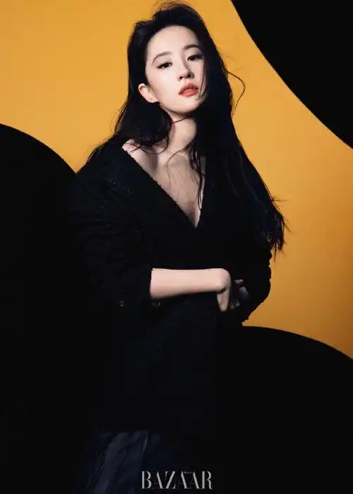 双面刘亦菲芭莎封面大片##刘亦菲时尚芭莎4月刊封面