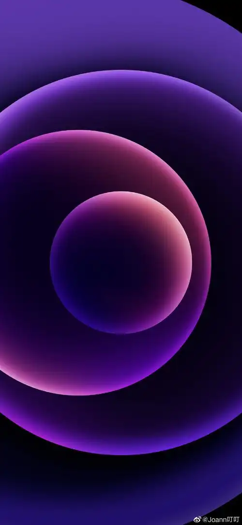 紫色iphone12自带壁纸