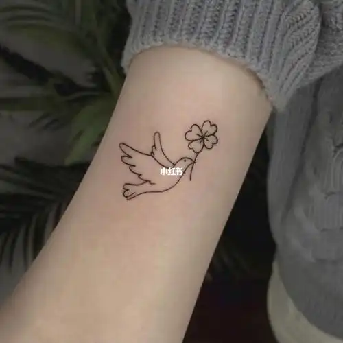 纹身贴|手臂上有幸运鸽92