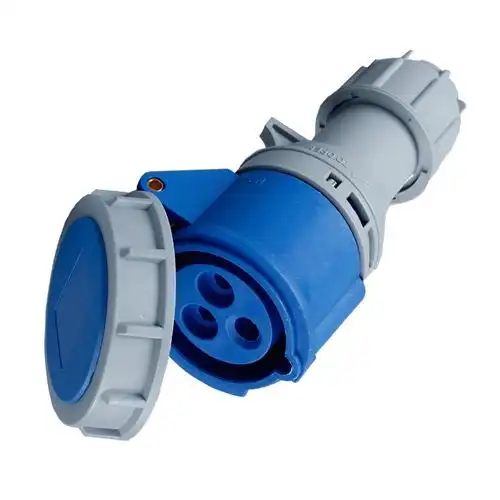 二代工业连接器3芯32a耦合器可移动插座ip67防水等级3p活动插座