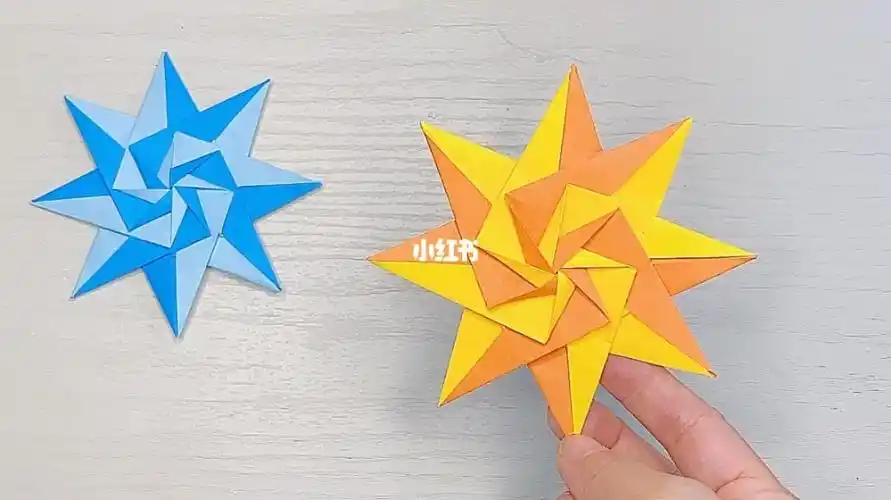 八角飞镖折纸教程