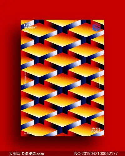 时尚的3d主题风格海报ps教程源文件
