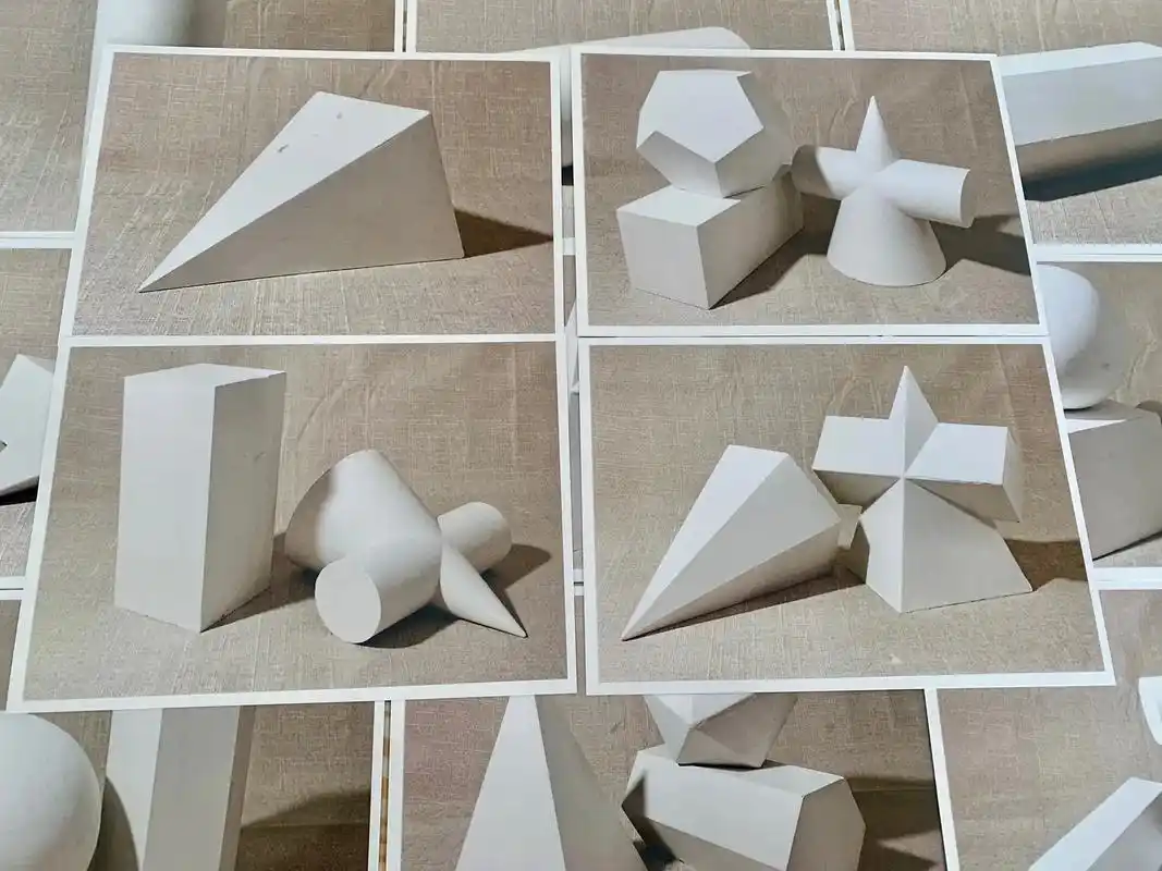 素描几何体.全套40张a5尺寸#创意美术 #美术临摹卡 # - 抖音