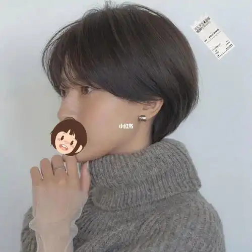 日常免打理,女生都适合的长度～少女感十足这款短发的长度女人都