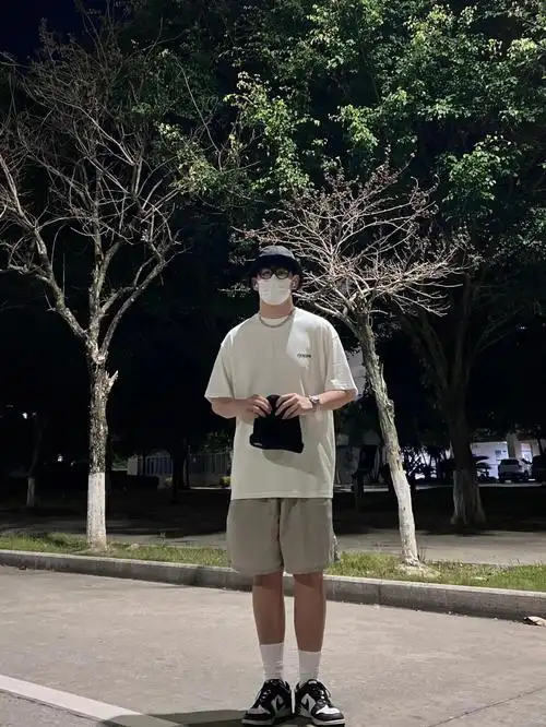 ootd180斤男生显瘦穿搭渔夫帽氛围感拉满