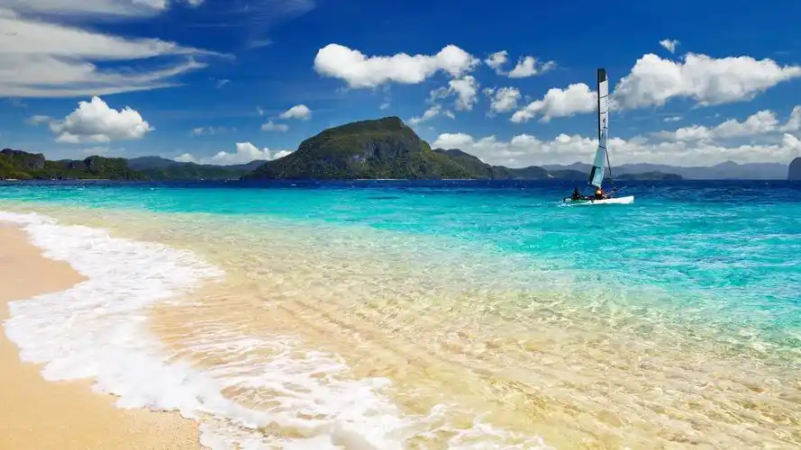 阳光海滩,高清图片,电脑桌面-壁纸族