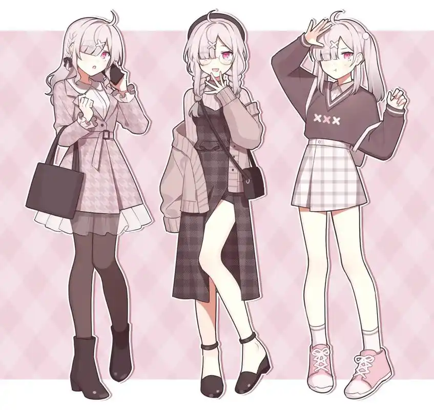 动漫 #临摹#动漫临摹 #穿搭 #动漫穿搭 #动漫搭配 # - 抖音