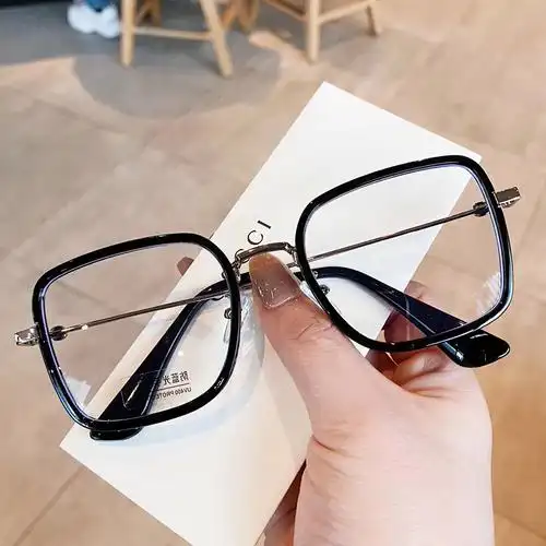 2021新款素颜黑框眼镜可配近视镜片眼镜睛架大框显瘦网红男女韩版