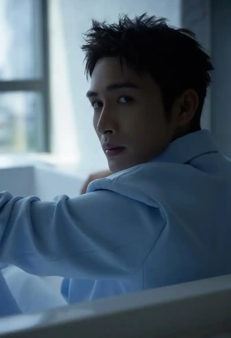 张彬彬蓝衣写真[心]