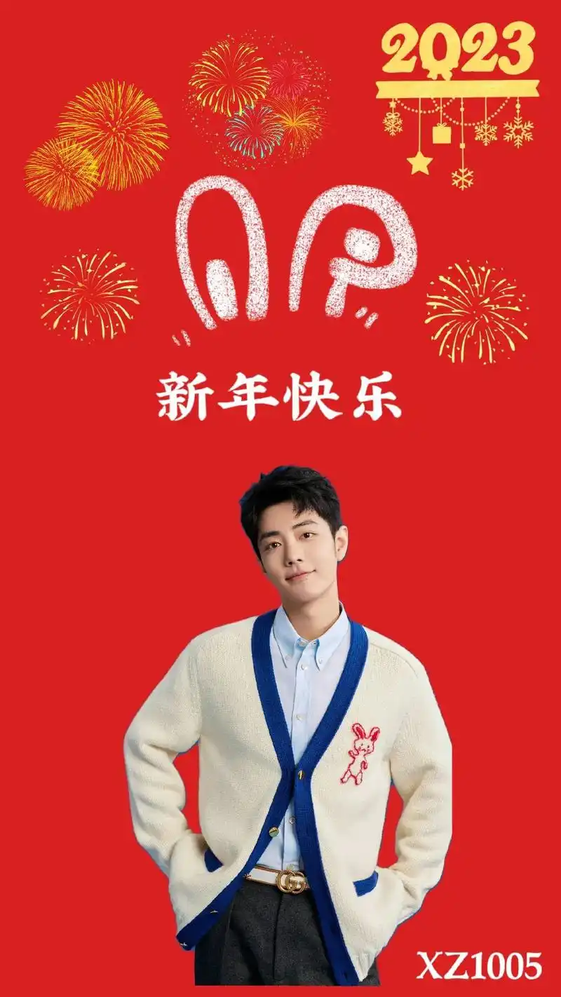 肖战 新年壁纸来啦#肖战顺顺利利  - 抖音