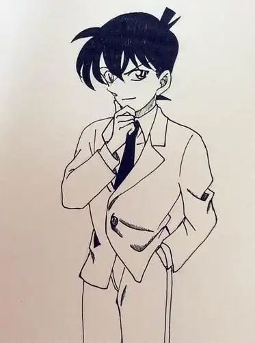 小帅哥卡通简笔画素描漫画 卡通吴亦凡 kris exo 花美男 偶像 明星