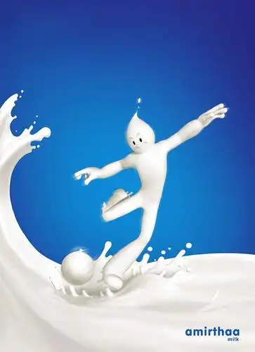 创意广告设计欣赏牛奶篇