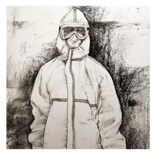 武汉加油英雄归来敬意满满青岛六中全体美术教师用画笔向白衣战士致敬