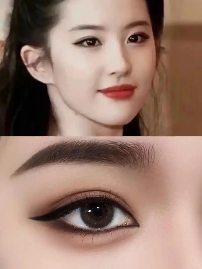 刘亦菲仿妆|清冷烟熏氛围感全包眼线妆