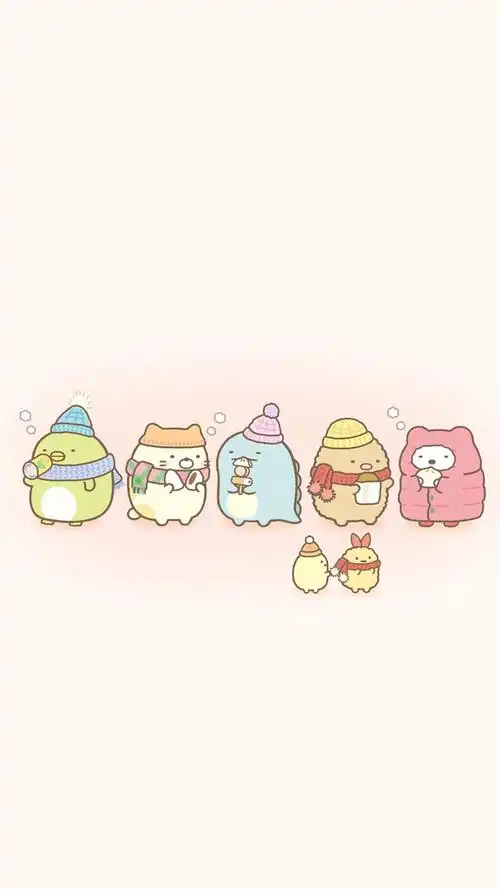 可爱萌宠卡通插画,高清图片,手机锁屏桌面-壁纸族