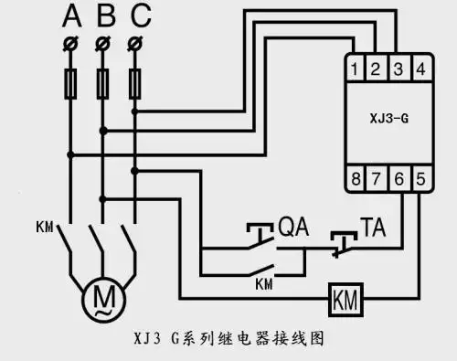 xj3 g继电器接线图