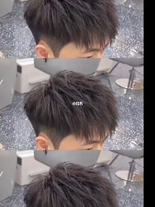 痞帅碎盖摩根烫男生碎盖烫男士烫发