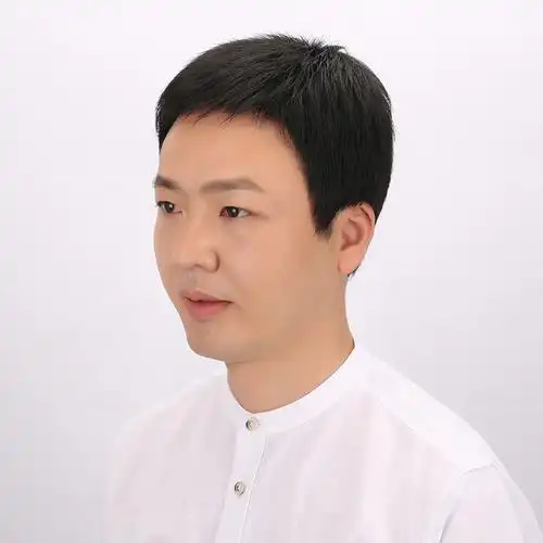 中年男士真发假发短发中老年假发男爸爸帅气发型真人发丝假发头套