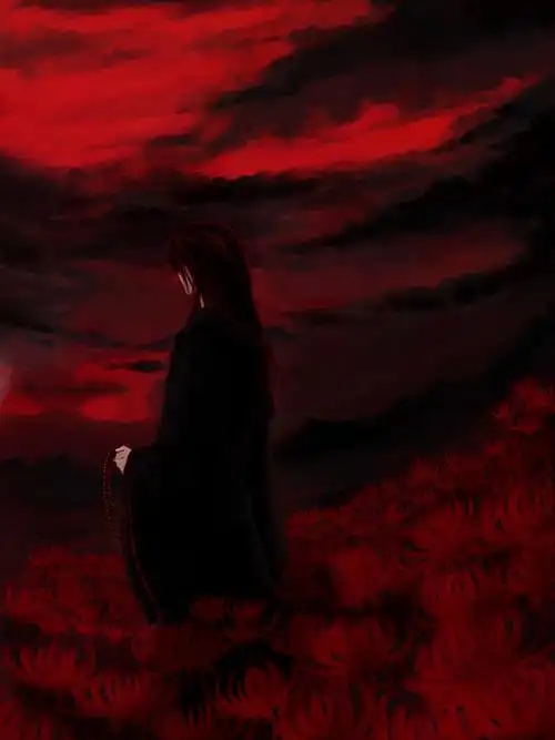 彼岸花图片唯美古风高清无水印最好是有红衣女子