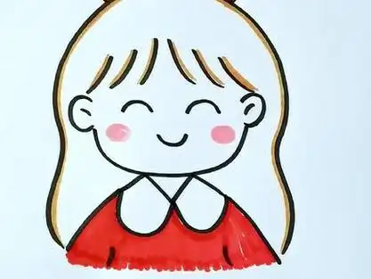 儿童画人物女孩_儿童画人物女孩公主_儿童画人物女孩简笔画 - 抖音