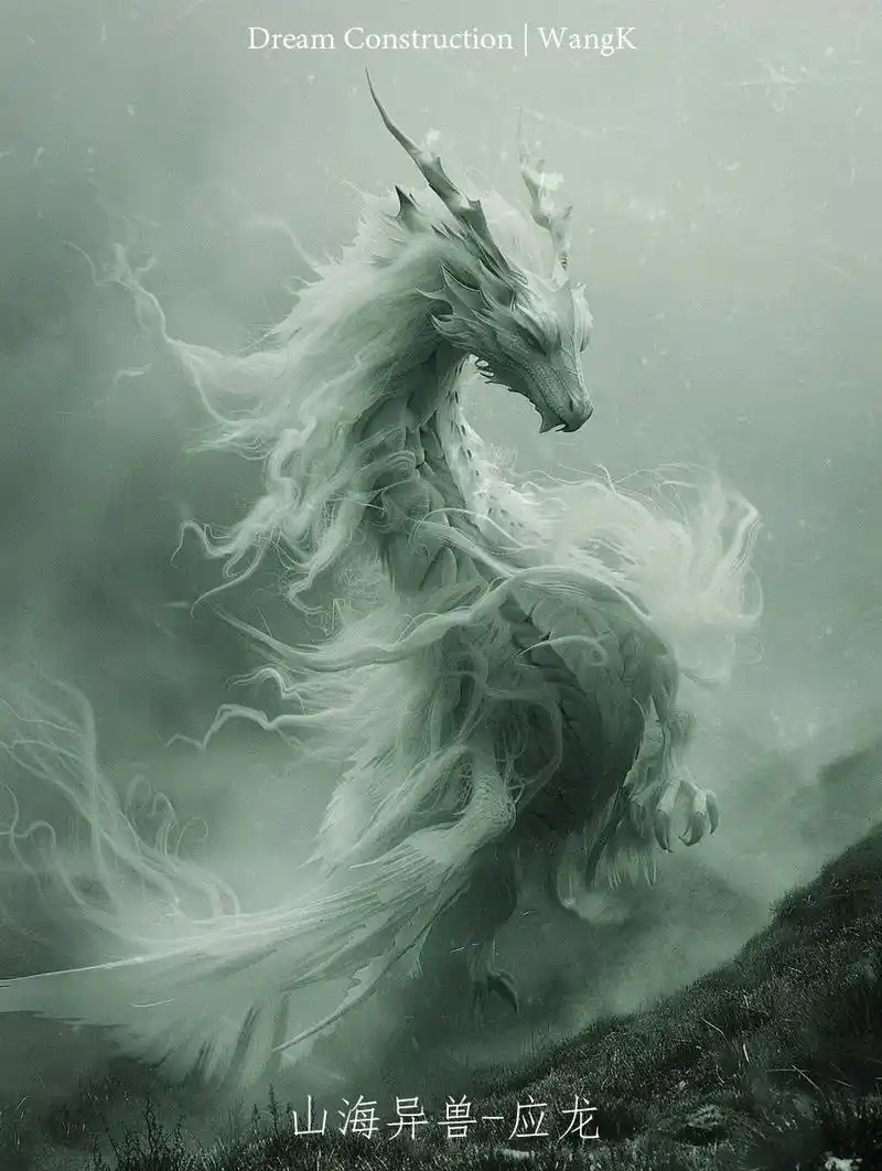 山海经-应龙."我穿越到了《山海经》的世界,冒险拍下了这张照 - 抖音